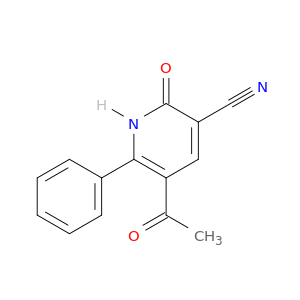 3-Pyridinecarbonitrile, 5-acetyl-1,2-dihydro-2-oxo-6-phenyl-