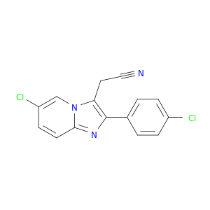 6-CHLORO-2-(4-CHLOROPHENYL)IMIDAZO[1,2-A]PYRIDINE-3-ACETONITRILE