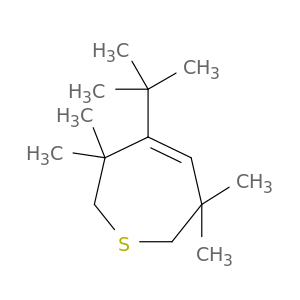 Thiepin, 4-(1,1-dimethylethyl)-2,3,6,7-tetrahydro-3,3,6,6-tetramethyl-