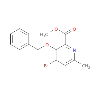 3-(苄氧基)-4-溴-6-甲基吡啶甲酸甲酯