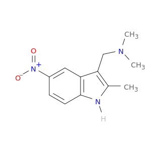 N,N-dimethyl-1-(2-methyl-5-nitro-1H-indol-3-yl)methanamine