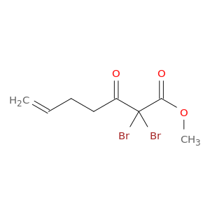 6-Heptenoic acid, 2,2-dibromo-3-oxo-, methyl ester