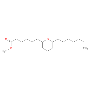 2H-Pyran-2-hexanoic acid, 6-heptyltetrahydro-, methyl ester