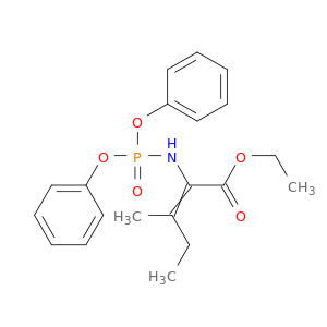 2-Pentenoic acid, 2-[(diphenoxyphosphinyl)amino]-3-methyl-, ethyl ester