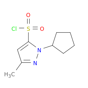 1-环戊基-3-甲基-1H-吡唑-5-磺酰氯