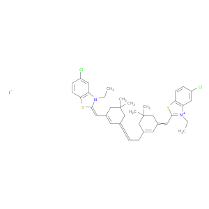Benzothiazolium,5-chloro-2-[[3-[3-[3-[(5-chloro-3-ethyl-2(3H)-benzothiazolylidene)methyl]-5,5-dimethyl-2-cyclohexen-1-ylidene]-1-propen-1-yl]-5,5-dimethyl-2-cyclohexen-1-ylidene]methyl]-3-ethyl-,iodide (1:1)