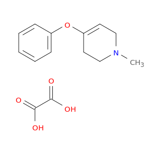 Pyridine, 1,2,3,6-tetrahydro-1-methyl-4-phenoxy-, ethanedioate (1:1)