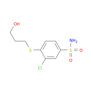 3-CHLORO-4-[(3-HYDROXYPROPYL)THIO]BENZENESULFONAMIDE