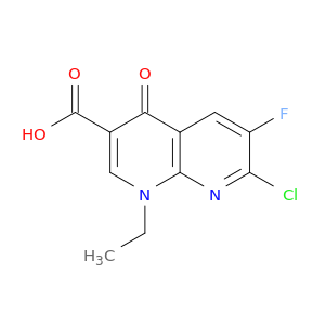 7-Chloro-1-ethyl-6-fluoro-4-oxo-1,4-dihydro-1,8-naphthyridine-3-carboxylic acid