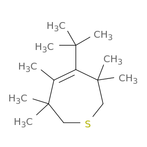 Thiepin, 4-(1,1-dimethylethyl)-2,3,6,7-tetrahydro-3,3,5,6,6-pentamethyl-