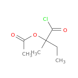Butanoyl chloride, 2-(acetyloxy)-2-methyl-