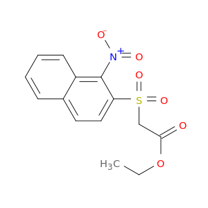 Acetic acid, [(1-nitro-2-naphthalenyl)sulfonyl]-, ethyl ester