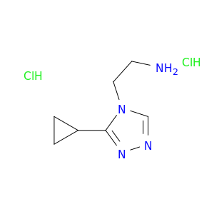 2-(3-cyclopropyl-4H-1,2,4-triazol-4-yl)ethan-1-amine dihydrochloride