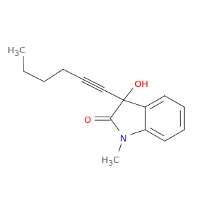 2H-Indol-2-one,3-(1-hexyn-1-yl)-1,3-dihydro-3-hydroxy-1-methyl-