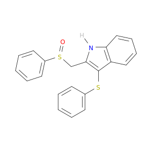 1H-Indole, 2-[(phenylsulfinyl)methyl]-3-(phenylthio)-