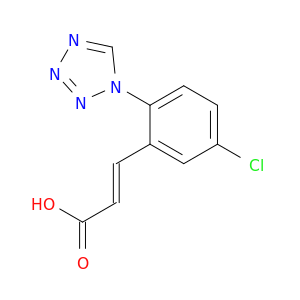 (2E)-3-[5-氯-2-(1H-四唑-1-基)苯基]-2-丙烯酸