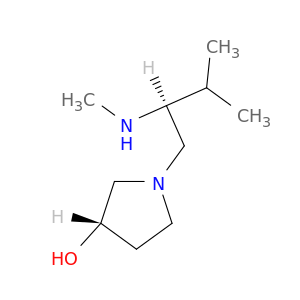 3-Pyrrolidinol, 1-[(2S)-3-methyl-2-(methylamino)butyl]-, (3S)-