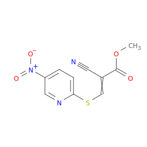 2-Propenoic acid, 2-cyano-3-[(5-nitro-2-pyridinyl)thio]-, methyl ester