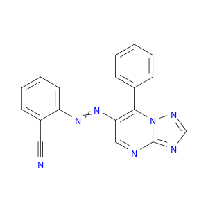Benzonitrile, 2-[(7-phenyl[1,2,4]triazolo[1,5-a]pyrimidin-6-yl)azo]-