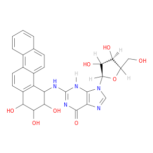 9-[(2R,3R,4R,5R)-3,4-dihydroxy-5-(hydroxymethyl)oxolan-2-yl]-2-[(1,2,3-trihydroxy-1,2,3,4-tetrahydrochrysen-4-yl)amino]-3H-purin-6-one