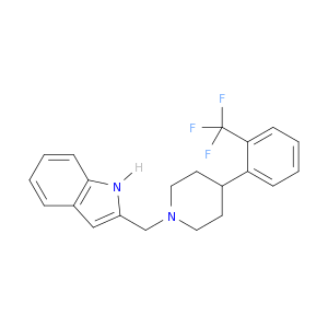 1H-Indole, 2-[[4-[2-(trifluoromethyl)phenyl]-1-piperidinyl]methyl]-