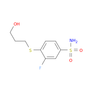 3-FLUORO-4-[3-HYDROXYPROPYL-THIO]BENZENESULFONAMIDE