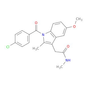 1H-Indole-3-acetamide, 1-(4-chlorobenzoyl)-5-methoxy-N,2-dimethyl-