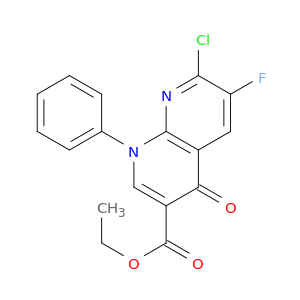 7-CHLORO-6-FLUORO-4-OXO-1-PHENYL-1,4-DIHYDRO-[1,8]NAPHTHYRIDINE-3-CARBOXYLIC ACID ETHYL ESTER
