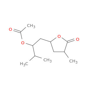 2(3H)-Furanone, 5-[2-(acetyloxy)-3-methylbutyl]dihydro-3-methyl-