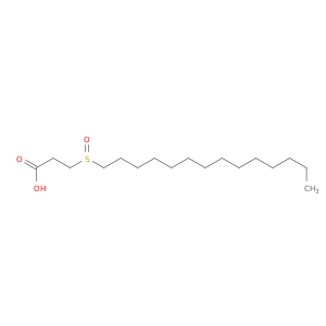 Propanoic acid, 3-(tetradecylsulfinyl)-