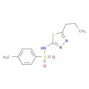 Benzenesulfonamide, 4-methyl-N-(5-propyl-1,3,4-thiadiazol-2-yl)-