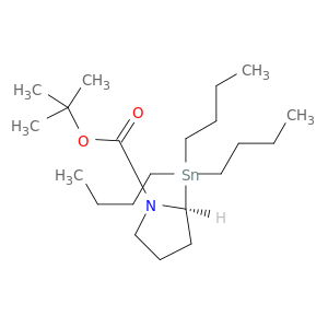 1-Pyrrolidinecarboxylicacid, 2-(tributylstannyl)-, 1,1-dimethylethyl ester, (2S)-