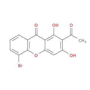 9H-Xanthen-9-one,2-acetyl-5-bromo-1,3-dihydroxy-
