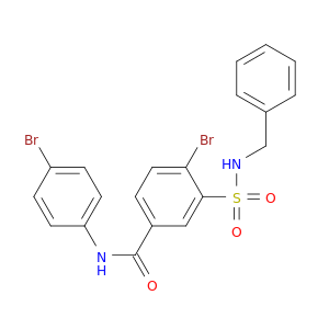 3-(N-苄基氨磺酰)-4-溴-N-(4-溴苯基)苯甲酰胺