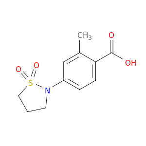 4-(1,1-dioxo-1,2-thiazolidin-2-yl)-2-methylbenzoic acid