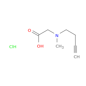 2-[(but-3-yn-1-yl)(methyl)amino]acetic acid hydrochloride