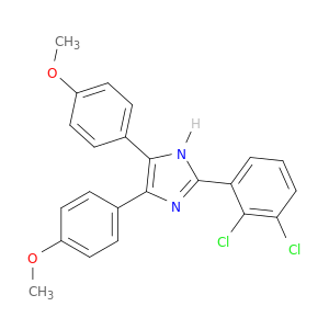 1H-Imidazole, 2-(2,3-dichlorophenyl)-4,5-bis(4-methoxyphenyl)-
