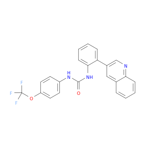 Urea, N-[2-(3-quinolinyl)phenyl]-N'-[4-(trifluoromethoxy)phenyl]-
