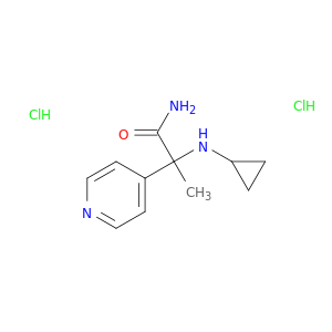 2-(Cyclopropylamino)-2-(pyridin-4-yl)propanamide dihydrochloride