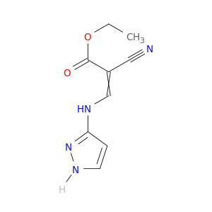 2-Propenoic acid, 2-cyano-3-(1H-pyrazol-3-ylamino)-, ethyl ester