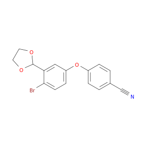 4-(4-溴-3-(1,3-二氧戊环-2-基)苯氧基)苯甲腈