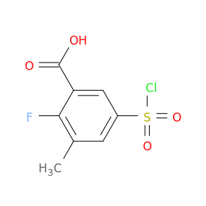 苯甲酸,5-(氯磺酰基)-2-氟-3-甲基-