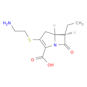 (5R,6R)-3-[(2-氨基乙基)硫代]-6-乙基-7-氧代-1-氮杂双环[3.2.0]庚二烯-2-烯-2-羧酸