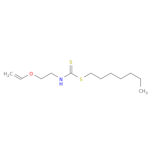 Carbamodithioic acid, [2-(ethenyloxy)ethyl]-, heptyl ester
