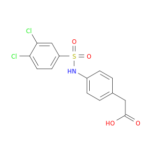 2-(4-(3,4-Dichlorophenylsulfonamido)phenyl)acetic acid
