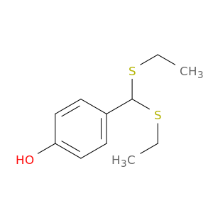 Phenol, 4-[bis(ethylthio)methyl]-