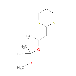 1,3-Dithiane, 2-[2-(1-methoxy-1-methylethoxy)propyl]-