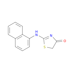 4(5H)-Thiazolone, 2-(1-naphthalenylamino)-