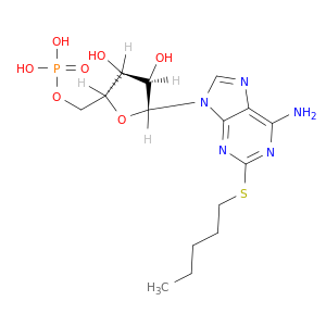 5'-Adenylic acid, 2-(pentylthio)-