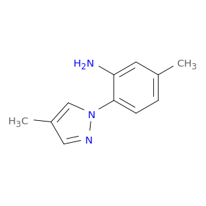5-Methyl-2-(4-methyl-1H-pyrazol-1-yl)aniline